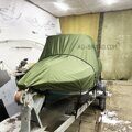 Тент транспортировочный на Неман 2 с высоким лобовым стеклом